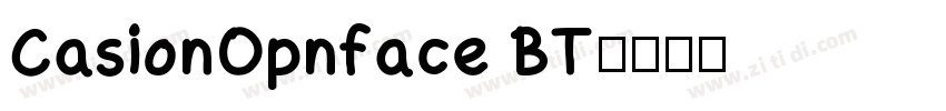 CasionOpnface BT字体转换